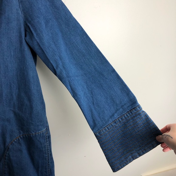 FREE PEOPLE Dreaming Of Denim Bell Sleeve Tunic - Picture 7 of 9